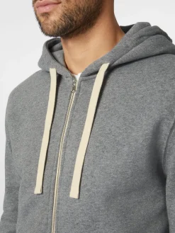 Merz b. Schwanen Herren-Hoodiejacke Graumelange Outlet
