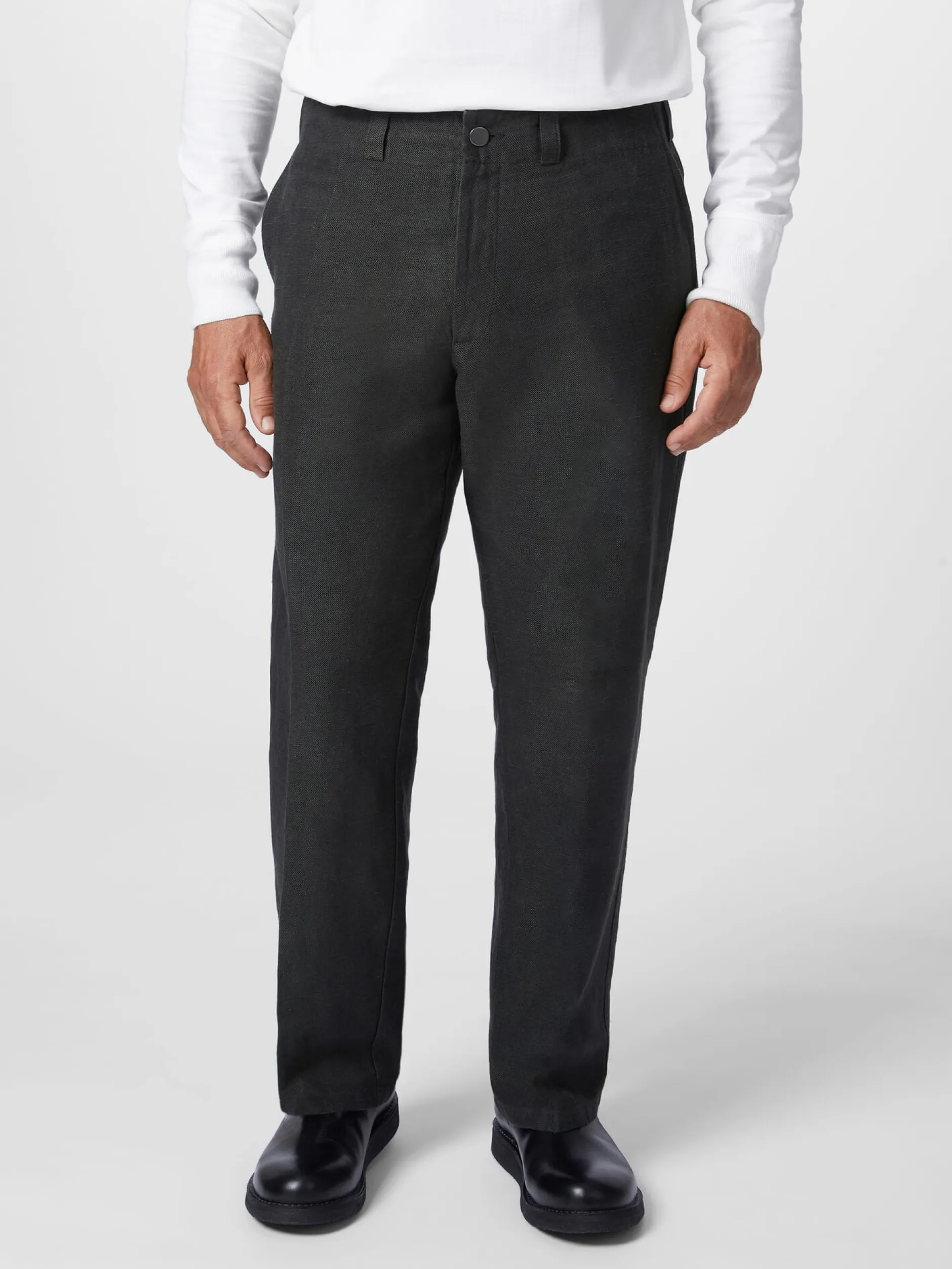 About Companions Herrenhose angeschnittener Bund Anthrazit Outlet