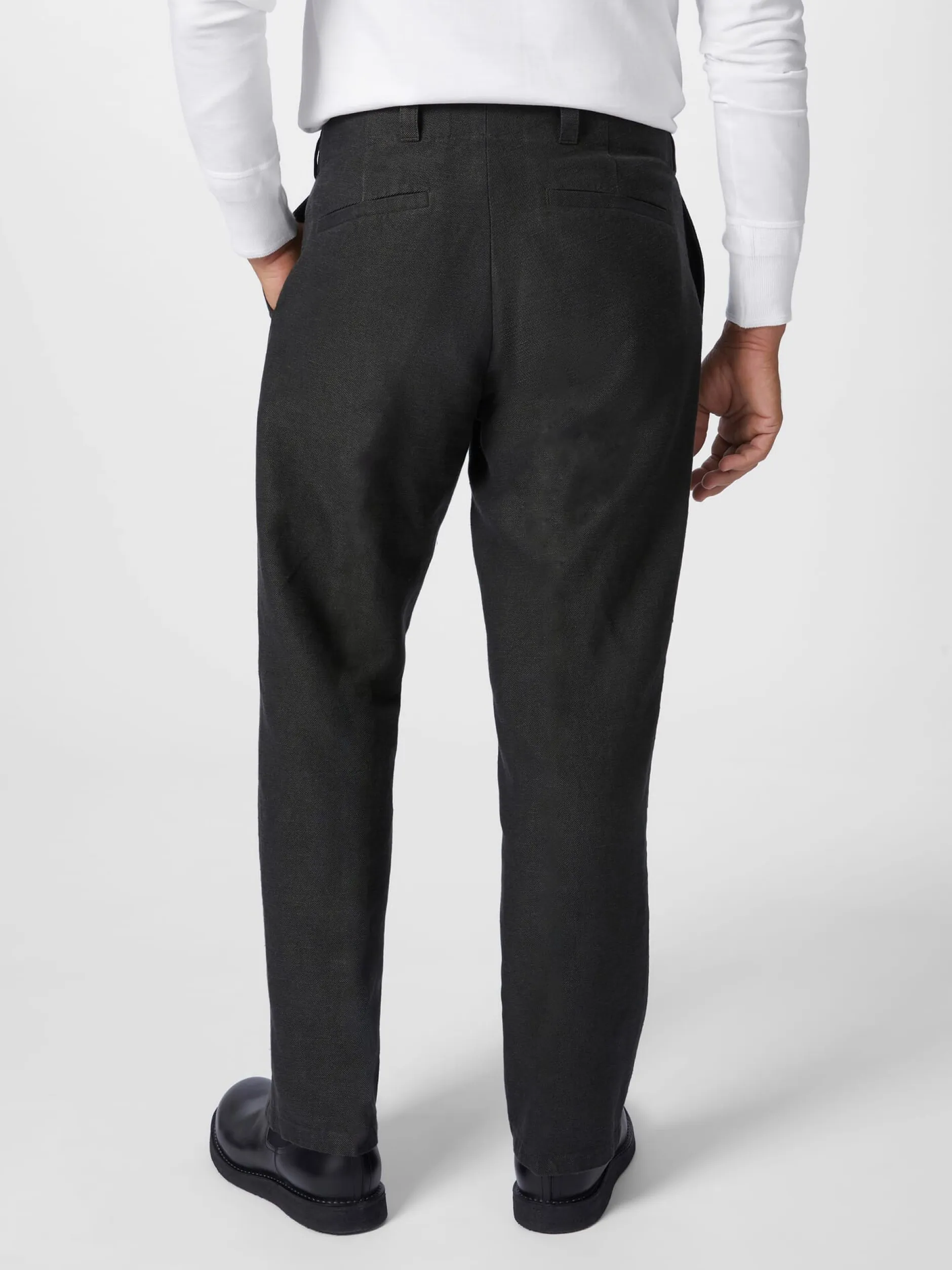 About Companions Herrenhose angeschnittener Bund Anthrazit Outlet