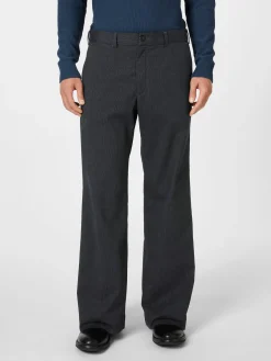 Hannes Roether Herrenhose Strukturstreifen Anthrazit