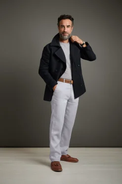 Hannes Roether Herrenjacke Doppelreiher Dunkelblau Online