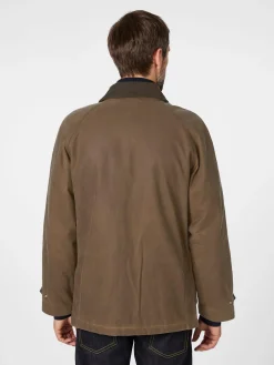 Manifattura Ceccarelli Herrenjacke gewachst Mittelbraun Sale