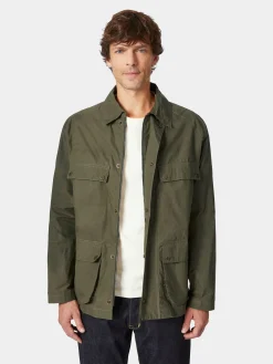 L’impermeabile Herrenjacke gewachst Oliv Sale