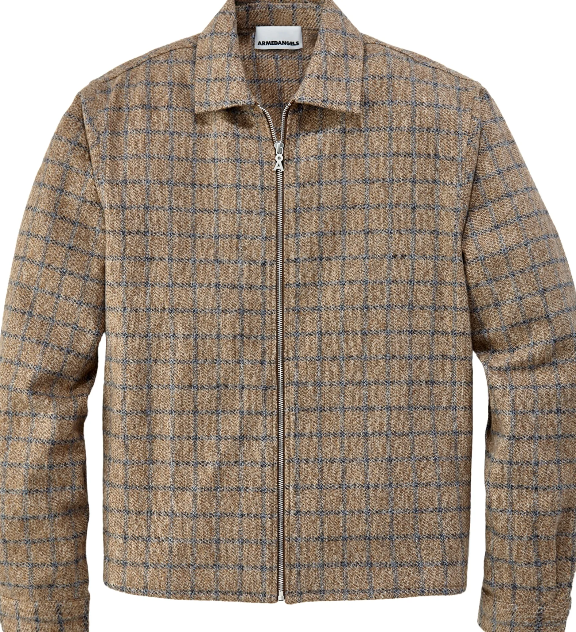 Armedangels Herrenjacke mit Zipper Camel Outlet