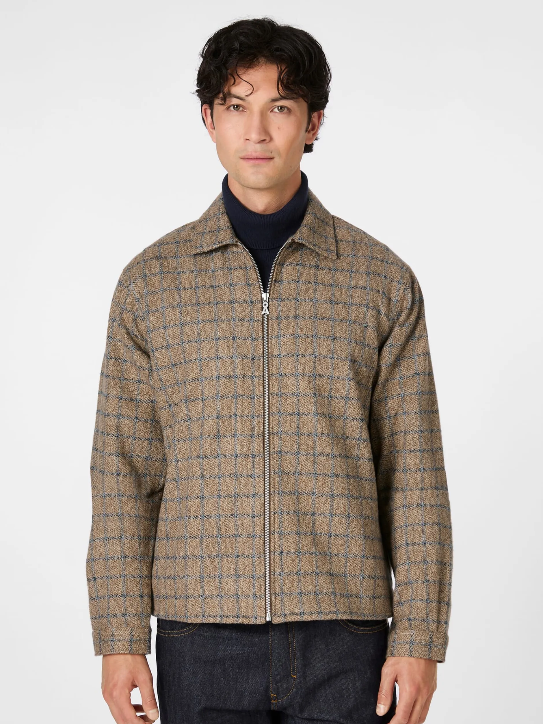 Armedangels Herrenjacke mit Zipper Camel Outlet