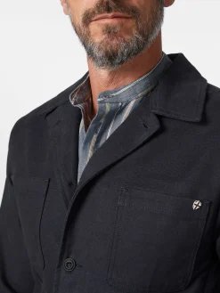 Blue de Gênes Herrenjacke teilgefüttert Dunkelblau Sale