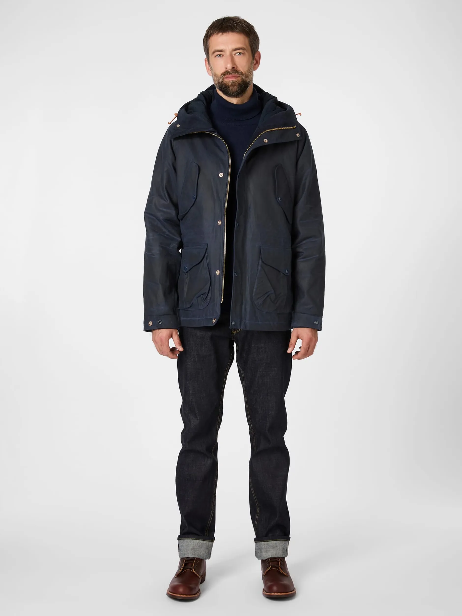 Manifattura Ceccarelli Herrenjacke wattiert Navy Outlet