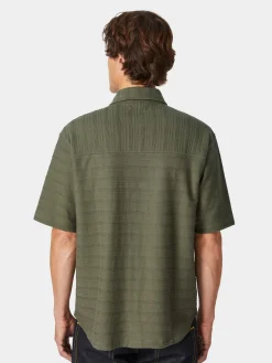 Knowledge Cotton Apparel Herren-Jerseyhemd Oliv Sale