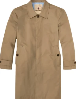 Blue de Gênes Herren-Kurzmantel Baumwolle Beige Sale
