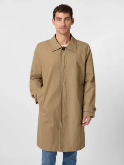 Blue de Gênes Herren-Kurzmantel Baumwolle Beige Sale