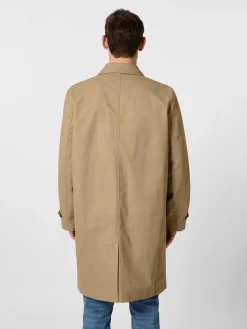 Blue de Gênes Herren-Kurzmantel Baumwolle Beige Sale