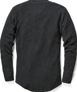 Pike Brothers Herren-Langarmshirt Anthrazit Hot