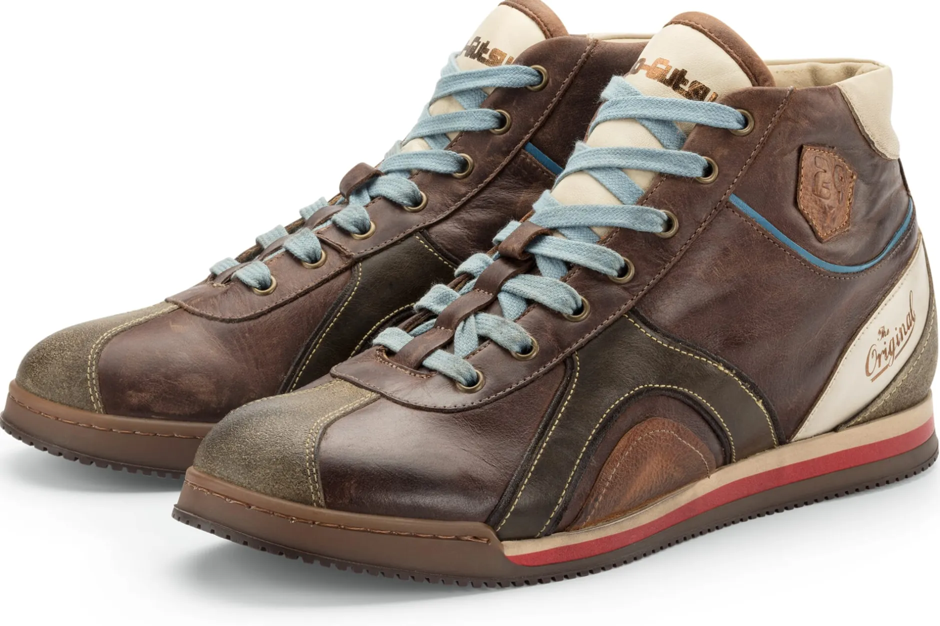 Kamo-Gutsu Herren-Ledersneaker Scudo hoch Hot