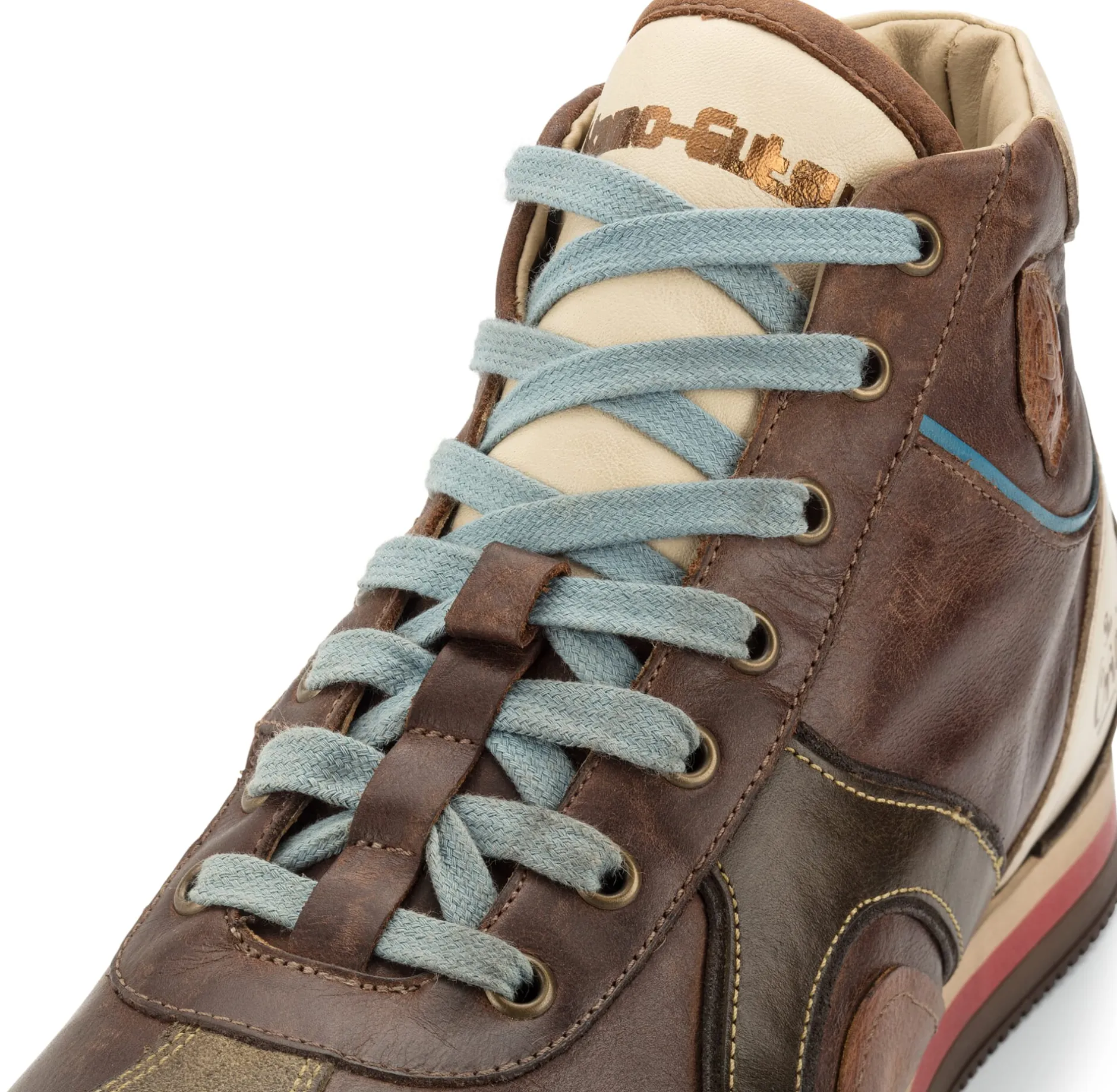 Kamo-Gutsu Herren-Ledersneaker Scudo hoch Hot