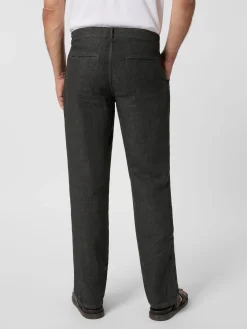 Manufactum Herren-Leinenhose Schwarzblau New