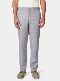 Manufactum Herren-Leinenhose Hellgrau Clearance