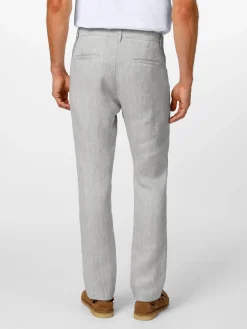 Hannes Roether Herren-Leinenhose Hellgrau