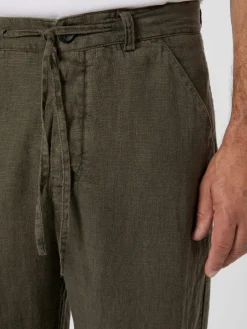 Hannes Roether Herren-Leinenhose Oliv