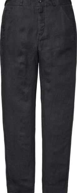 Hannes Roether Herren-Leinenhose Schwarzblau Sale