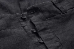 Hannes Roether Herren-Leinenhose Schwarzblau Sale