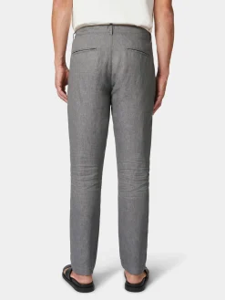 Hannes Roether Herren-Leinenhose Graumelange New