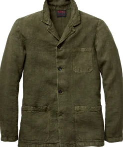 Vetra Herren-Leinenjacke Grün Best