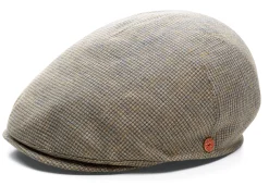 Mayser Herren-Leinenkappe Taupe Outlet