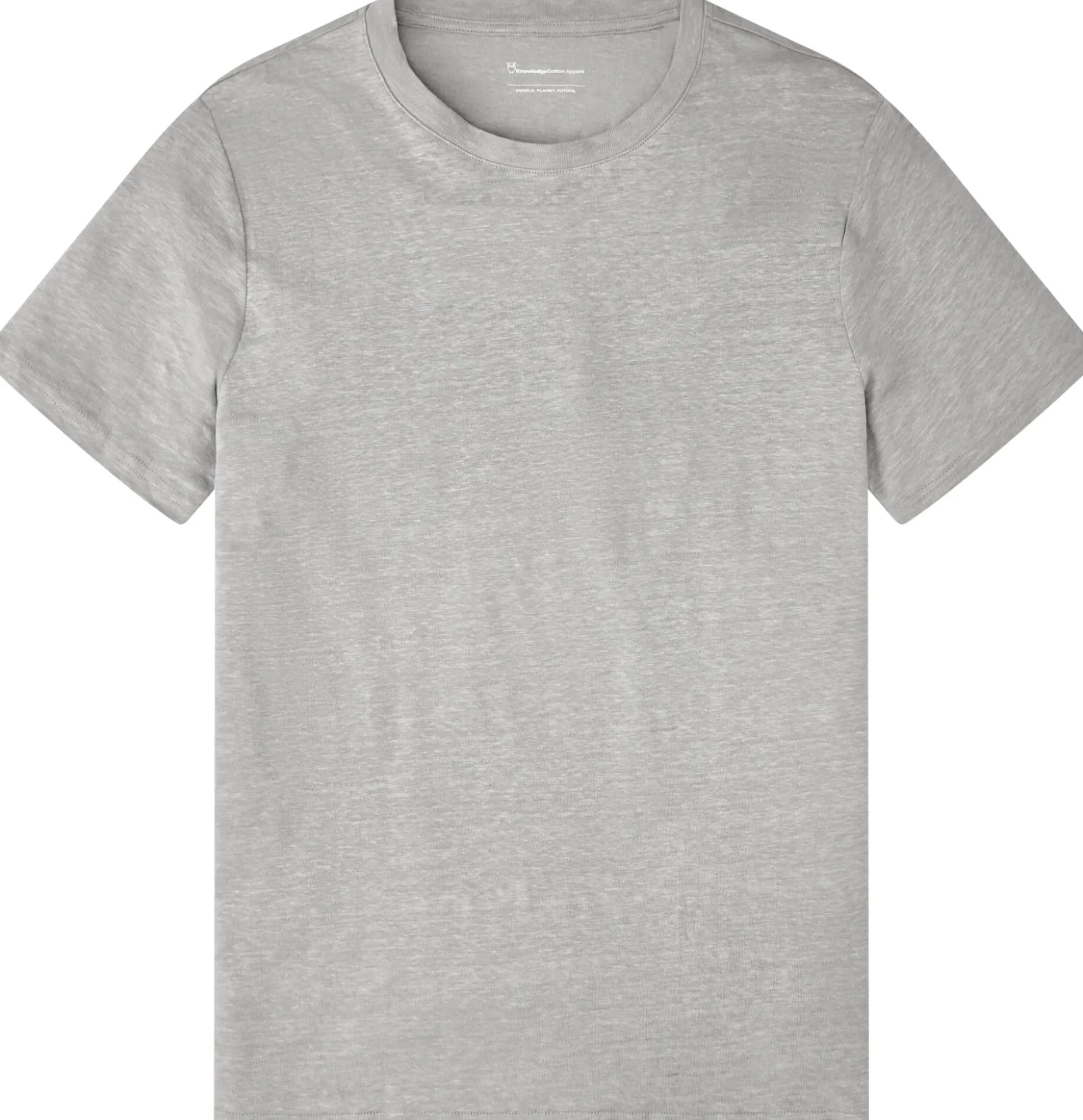 Knowledge Cotton Apparel Herren-Leinenshirt Grau Outlet