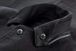 Hannes Roether Herrenmantel Zwirn-Doppel-Pilot Schwarz Outlet