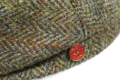 Mayser Herrenmütze Harris-Tweed Braunmelange
