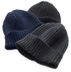 Hohenberger & Dietel Herrenmütze mit Umschlag Marine Hot