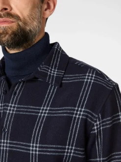 Knowledge Cotton Apparel Herren-Overshirt Wolle Navy Online