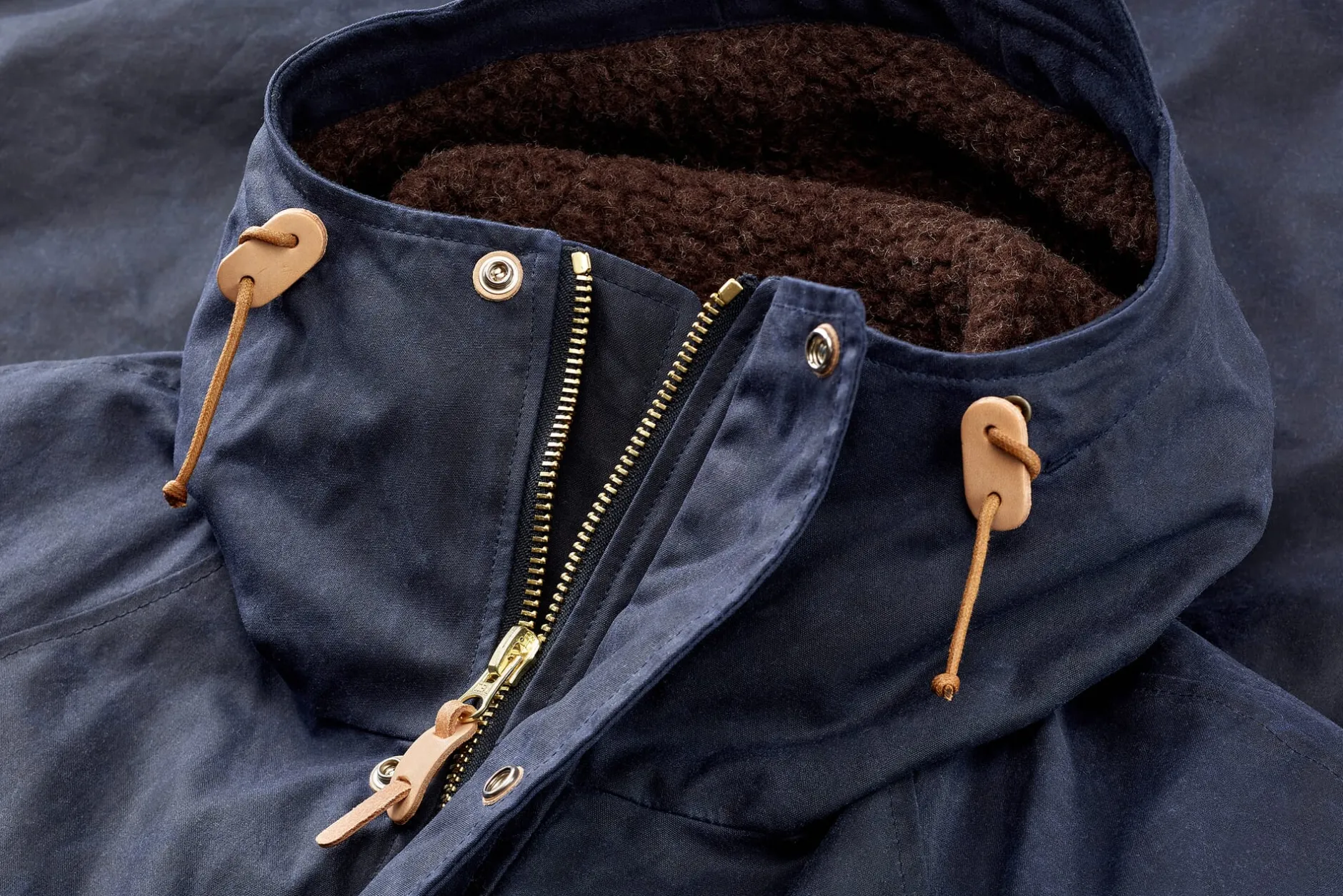 Manifattura Ceccarelli Herrenparka gefüttert Dunkelblau Sale