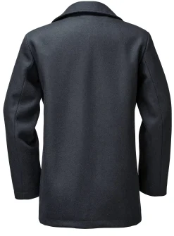 Vetra Herren-Pea-Coat Dunkelblau Clearance