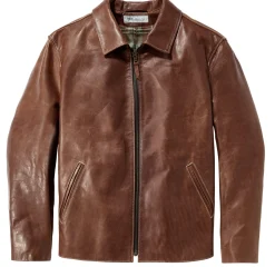 Hack Lederware Herren-Pferdelederjacke Pull-up Braun Online