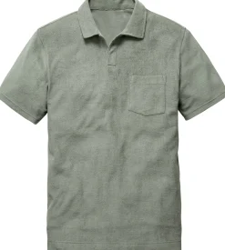 Seldom Herren-Poloshirt Frottee Grün New