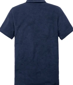 Seldom Herren-Poloshirt Frottee Dunkelblau Discount