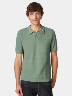 Blue de Gênes Herren-Poloshirt gestrickt Best