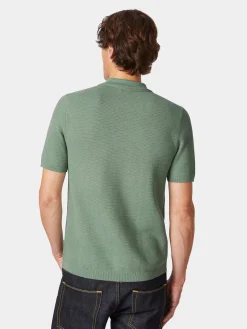 Blue de Gênes Herren-Poloshirt gestrickt Best