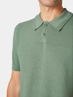 Blue de Gênes Herren-Poloshirt gestrickt Best