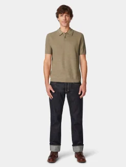 Blue de Gênes Herren-Poloshirt gestrickt Discount