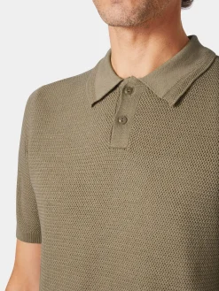 Blue de Gênes Herren-Poloshirt gestrickt Discount