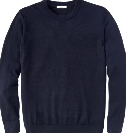 Knowledge Cotton Apparel Herrenpullover Merinowolle Navy Sale