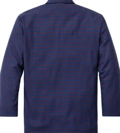 Novila Herrenpyjama Flanell gemustert Blau Best