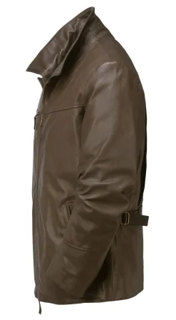 Hack Lederware Herren-Rindlederjacke Dunkelbraun Outlet