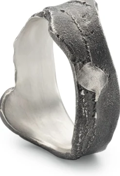 Guthmann Herrenring Sandguss Oxid Anthrazit New