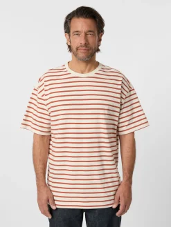 Knowledge Cotton Apparel Herren-Ringelshirt Outlet