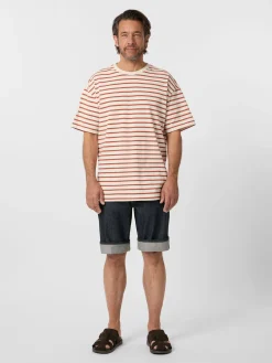 Knowledge Cotton Apparel Herren-Ringelshirt Outlet