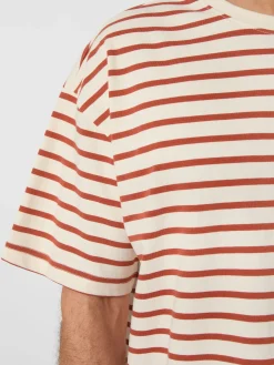 Knowledge Cotton Apparel Herren-Ringelshirt Outlet