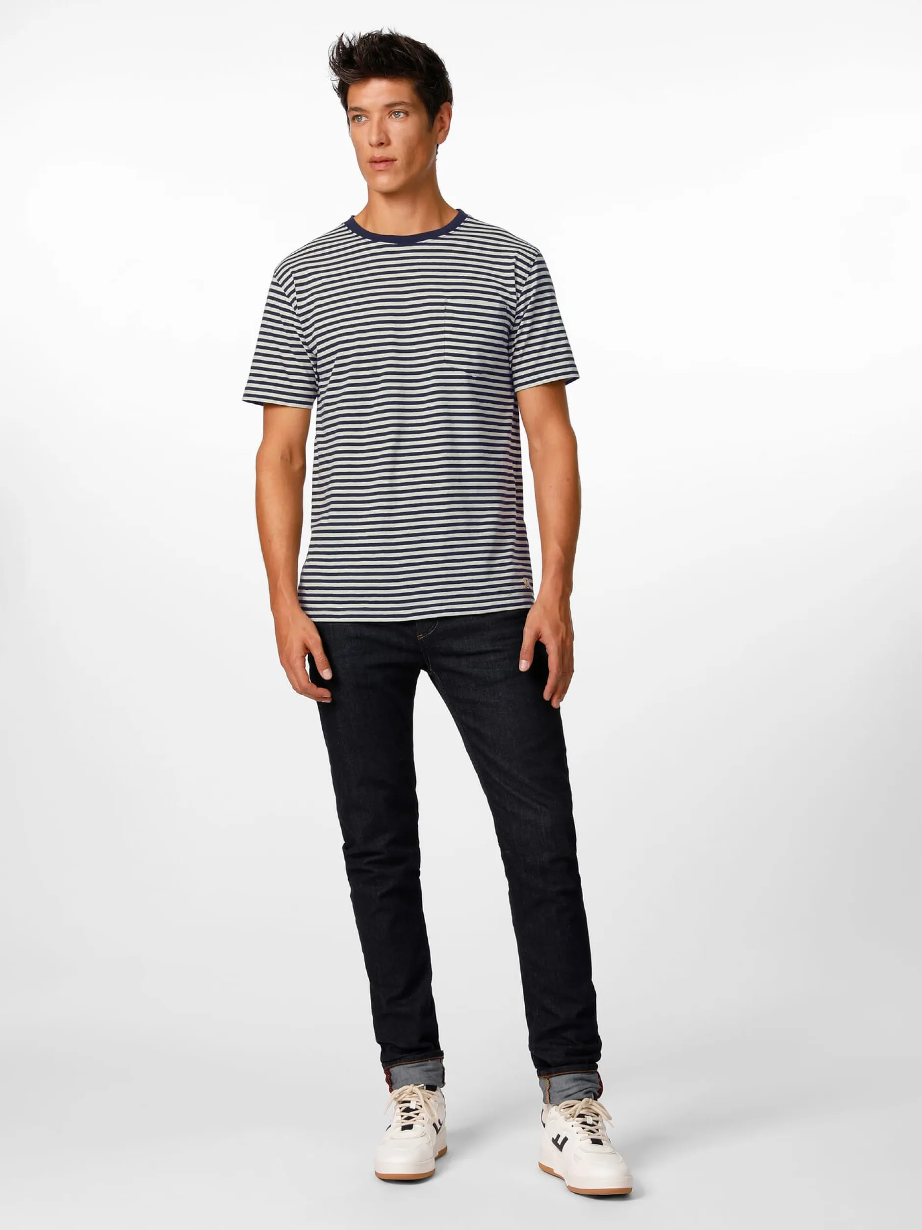 Armor lux Herren-Ringel-T-Shirt Hot